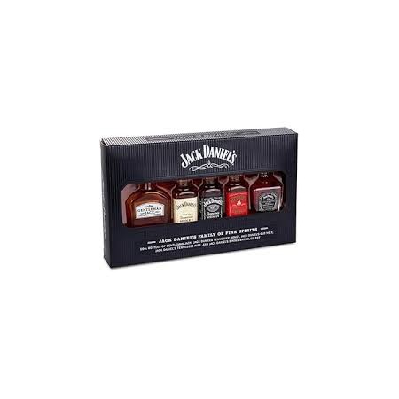 mini whisky jack daniels family pack 5 unidades