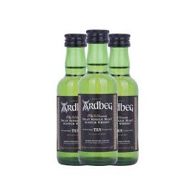 mini whisky ardbeg 5cl x 12 unidades