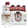 mini vodka smirnoff red 5cl x 12 unidades