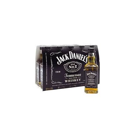 mini whisky jack daniels n 7 5cl x 10 unidades