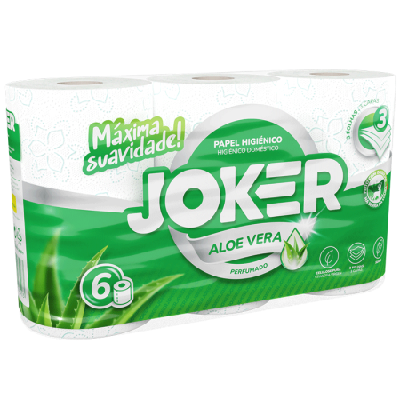 papel higienico aloe vera joker pack 6u
