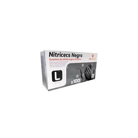 guantes nitricecs negro l