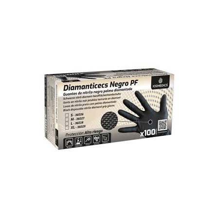 guantes diamanticecs pf negro l