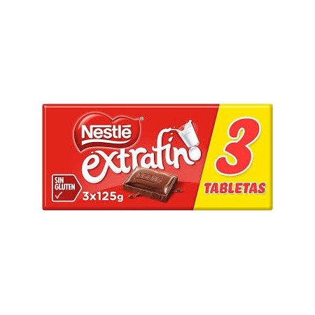 nestle extrafino pack 3x125g