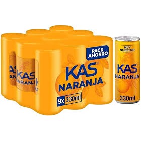 kas naranja lata 33 x 9 unidades