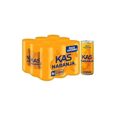 kas naranja lata 33 x 9 unidades