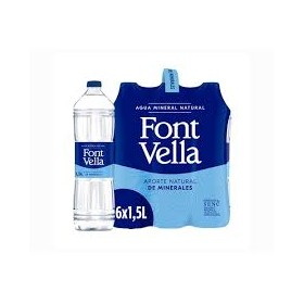 agua font vella 1l pack 6 unidades