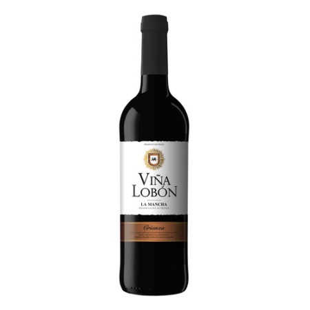 vino vina lobon 75cl crianza caja 6 unds