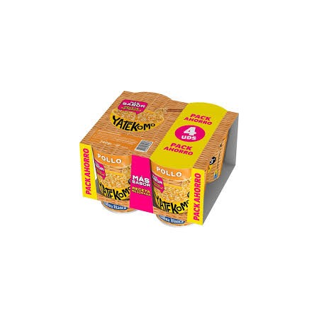 yatekomo 60g pollo pack 4 unds