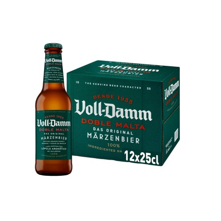 cerveza voll damm vnr 25cl x 12 unidades
