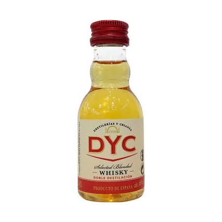 mini whisky dyc 5cl x 20 unidades