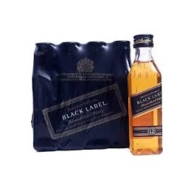mini johnnie walker black label 5cl x 12 unidades