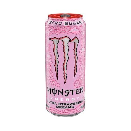 monster strawberry lata 50cl x 24 unidades